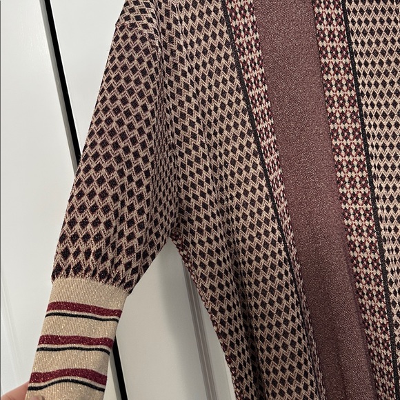 Zara Special Edition Jacquard Sweater coat Sz S - Picture 7 of 7